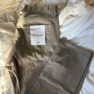 Frame Denim The Straight Men's Jeans in Vintage Khaki